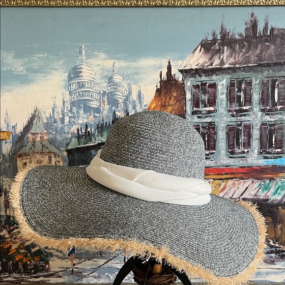 NEW Jessica Simpson Packable Neutral Darling Floppy Sun Hat One Size - Picture 1 of 3